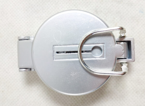 SILVER METAL CASE LIQUID FILLED LENSATIC COMPASS CUSTOM LOGO - Image 2