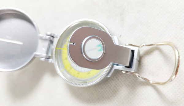 SILVER METAL CASE LIQUID FILLED LENSATIC COMPASS CUSTOM LOGO - Image 7