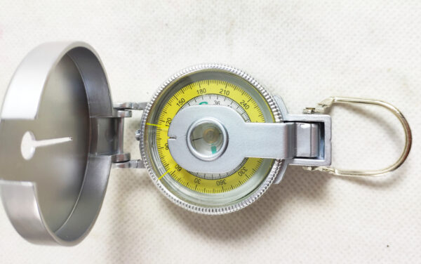 SILVER METAL CASE LIQUID FILLED LENSATIC COMPASS CUSTOM LOGO - Image 3